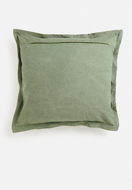 Sixth Floor - Rome plain cushion cover - Green