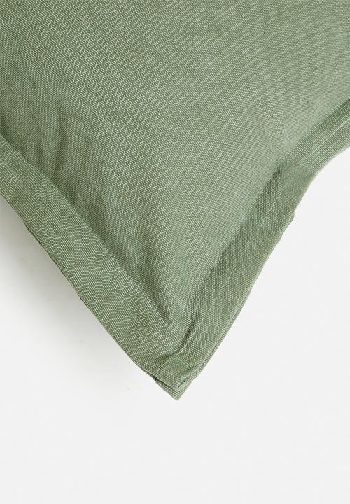 Sixth Floor - Rome plain cushion cover - Green
