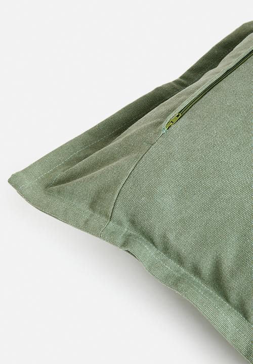 Sixth Floor - Rome plain cushion cover - Green