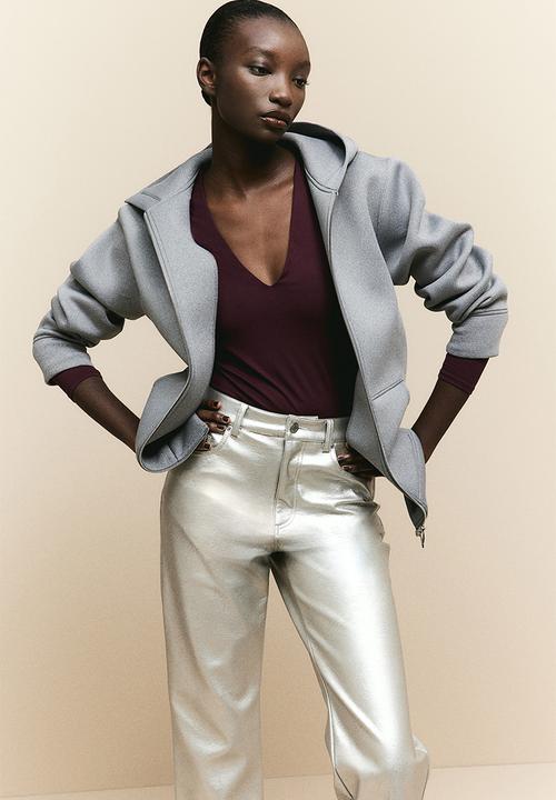 H&M - V-neck bodysuit - red