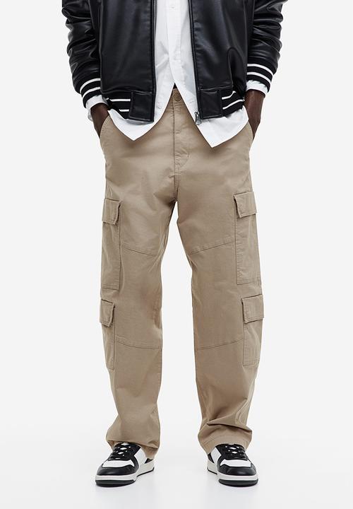 H&M - Loose fit cargo trousers - beige
