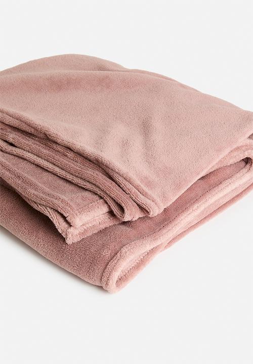 Sixth Floor - Fleece Throw - dusty pink
