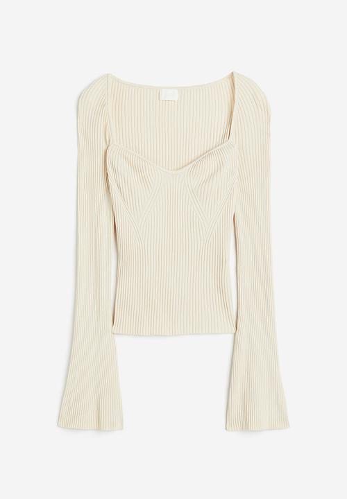 H&M - Rib-knit jumper - light beige