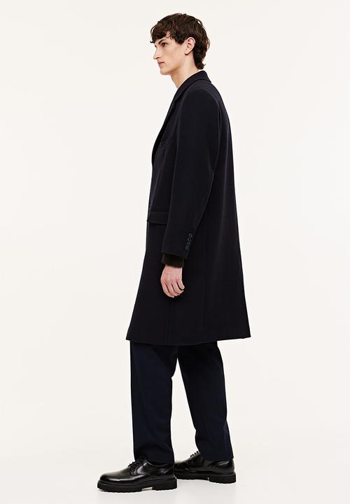 H&M - Wool-blend coat - dark blue