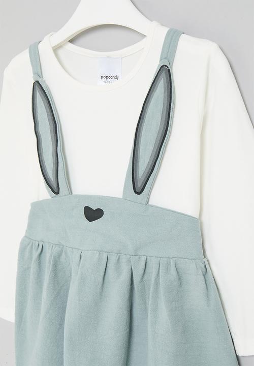 Pop Candy - Faux two piece dress - green