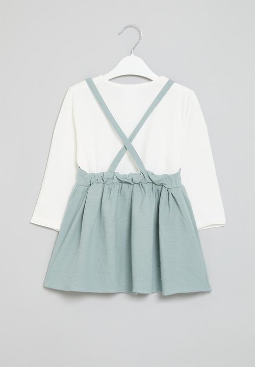 Pop Candy - Faux two piece dress - green