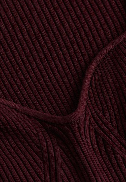 H&M - Rib-knit jumper - burgundy