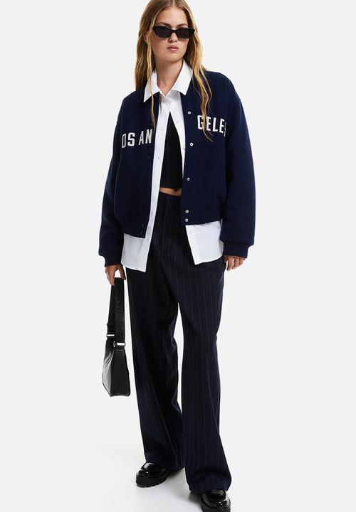 H&M - Motif-detail bomber jacket - dark blue los angeles 