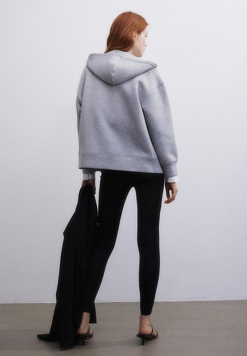 H&M - High-waisted leggings - black