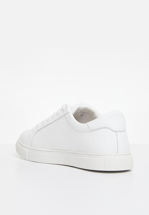POLO - Classic leather sneaker - white