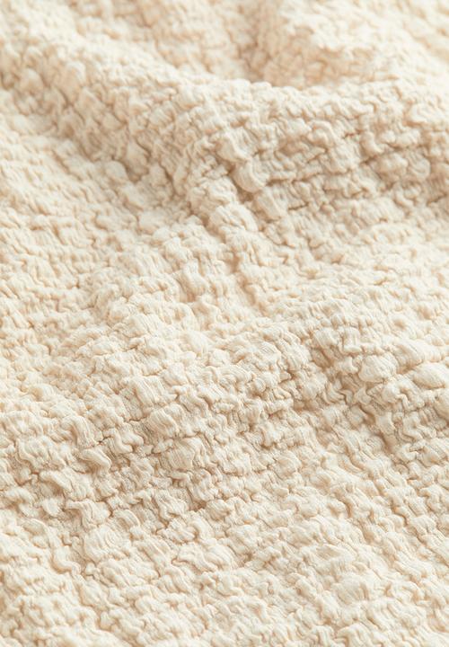 H&M - Textured jersey dress - light beige
