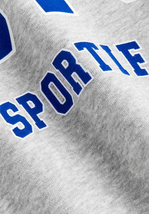 H&M - Printed sweatshirt - light grey marl/boston