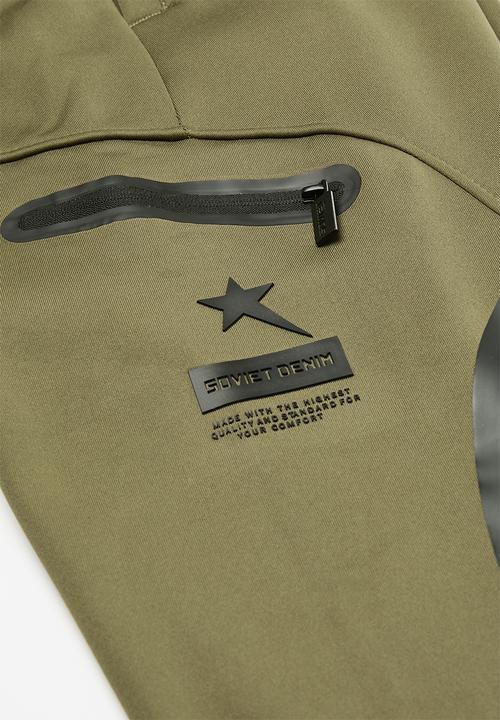 SOVIET - Track pants - olive