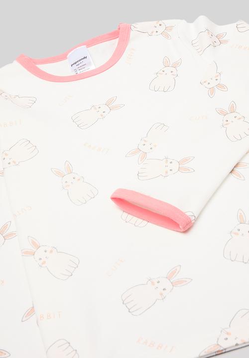 Pop Candy - Printed pj set - white