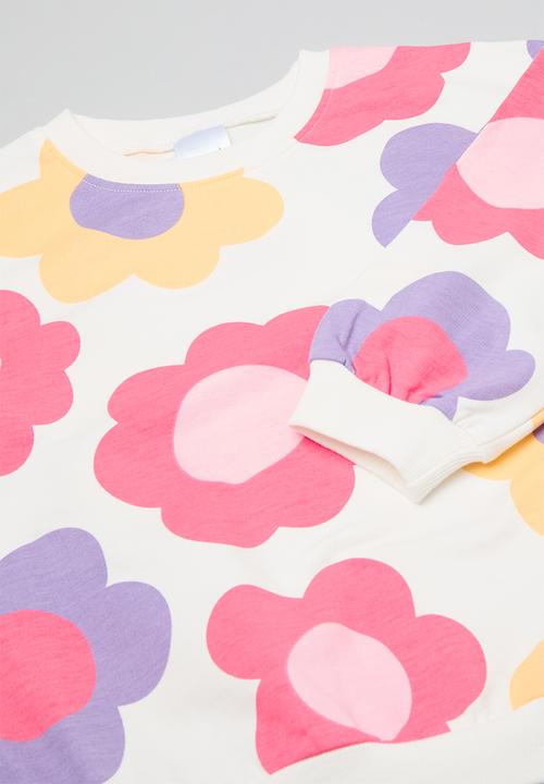 Pop Candy - Floral sweat top & pants set - multi