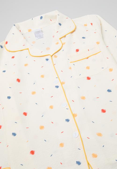 Pop Candy - Polka dot pj set - ecru