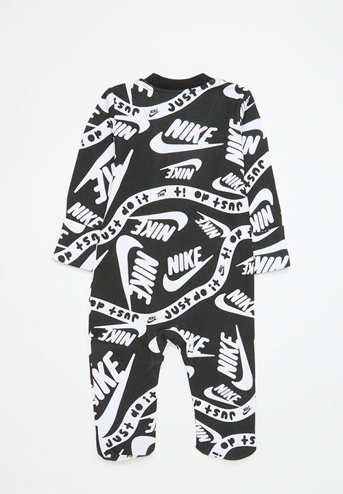 Nike - Nike all-over print coverall - black