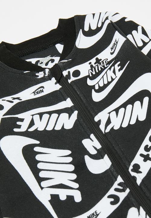 Nike - Nike all-over print coverall - black