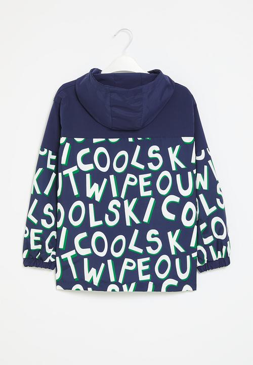 Pop Candy - Printed hooded jacket - blue