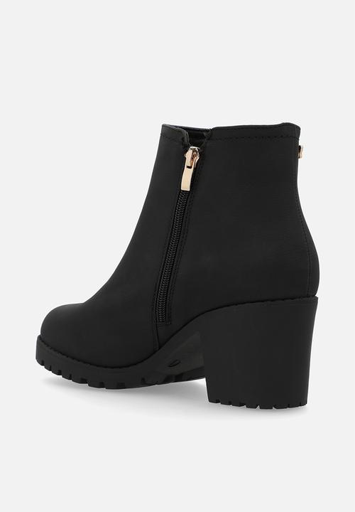 Butterfly Feet - Esther 4 block heel boot - black