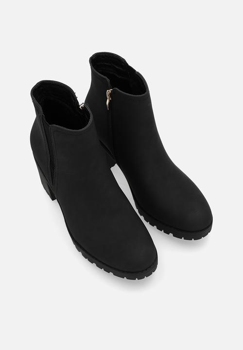 Butterfly Feet - Esther 4 block heel boot - black
