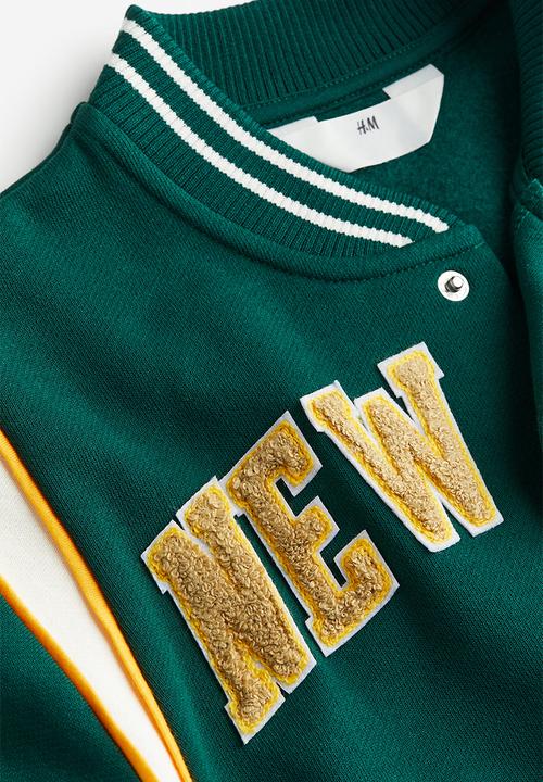 H&M - Oversized baseball jacket - green