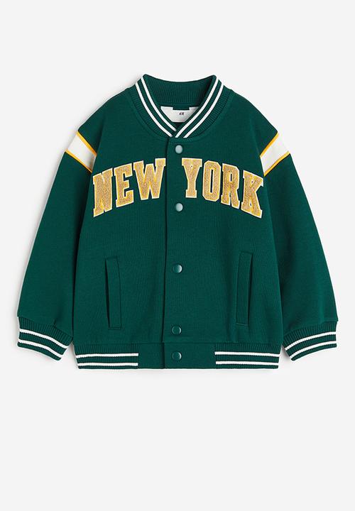 H&M - Oversized baseball jacket - green