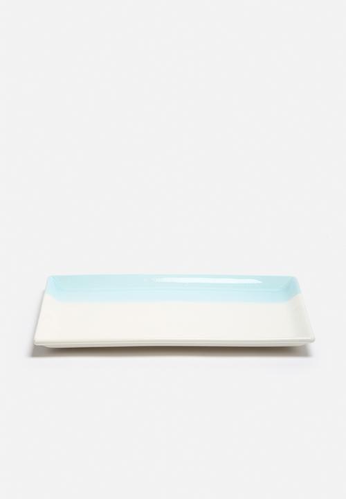 Urchin Art - Blue Stripe Platter