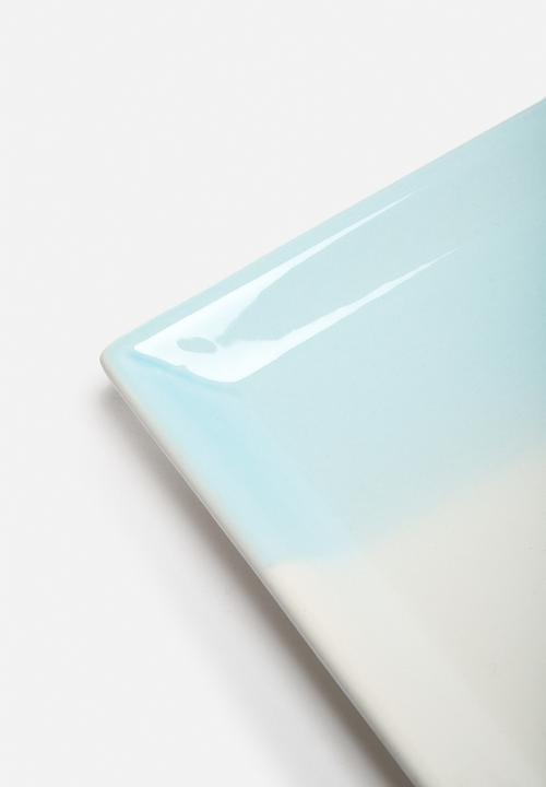 Urchin Art - Blue Stripe Platter
