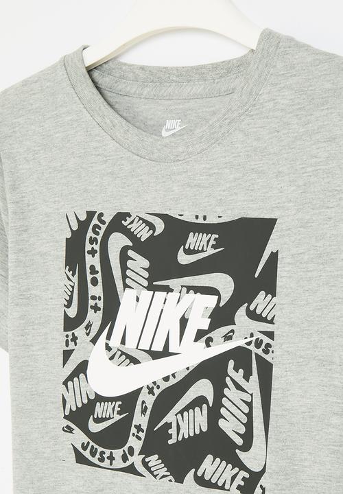 Nike - Nike brandmark square basic tee - dk grey heather