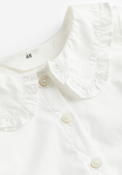 H&M - Collared blouse - white