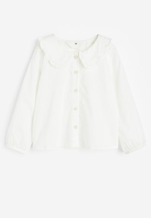 H&M - Collared blouse - white