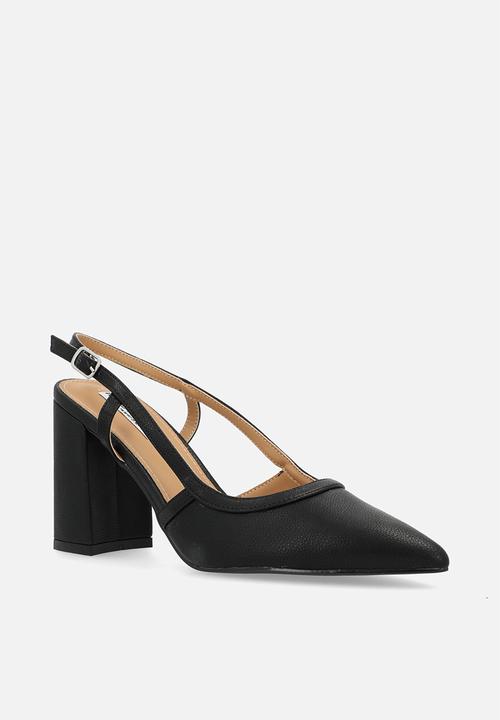 Madison® - Paula slingback block heel - black