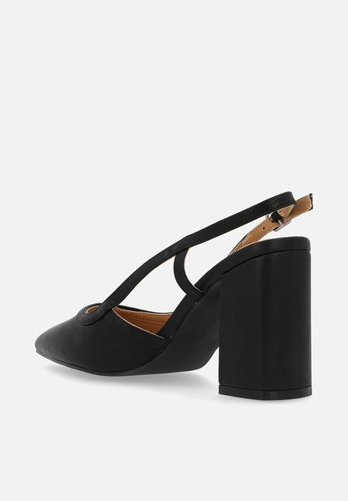 Madison® - Paula slingback block heel - black