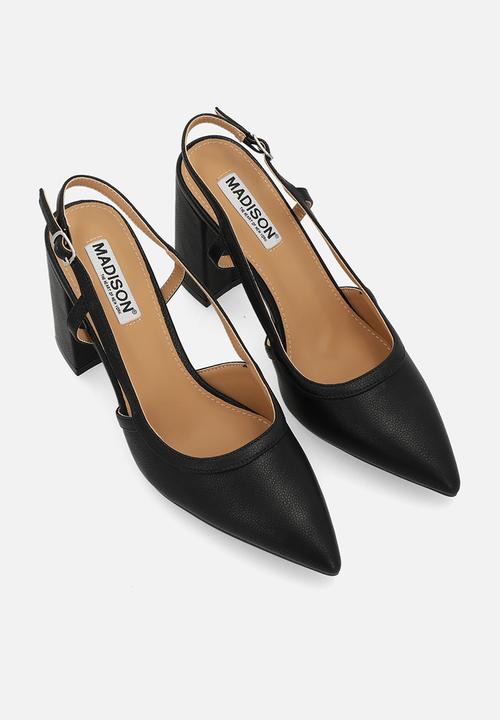 Madison® - Paula slingback block heel - black