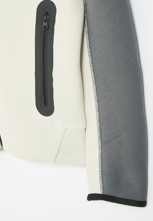 Nike - B Nsw Tech Flc Fz - Dark Grey/Light Bone/Lt British Tan