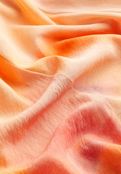 H&M - Patterned kaftan dress - peach pink patterned