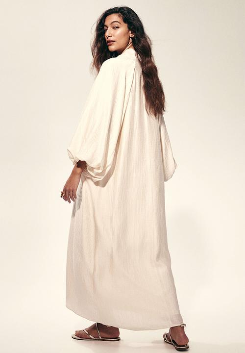 H&M - Crêpe maxi dress - light beige