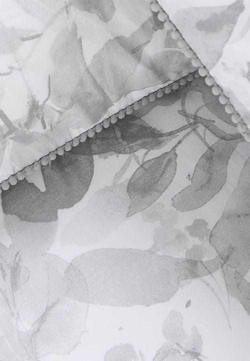 Horrockses - Floral Mist Duvet Cover - grey