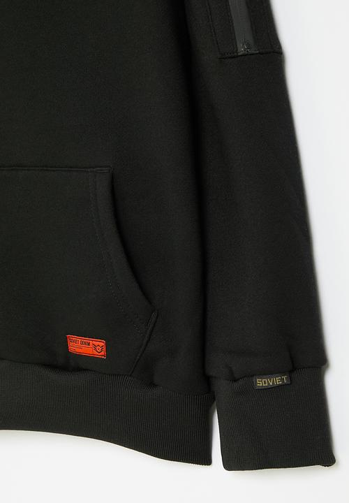 SOVIET - Boys pull over hoody - black