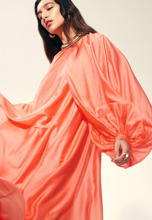H&M - Voluminous maxi dress - coral