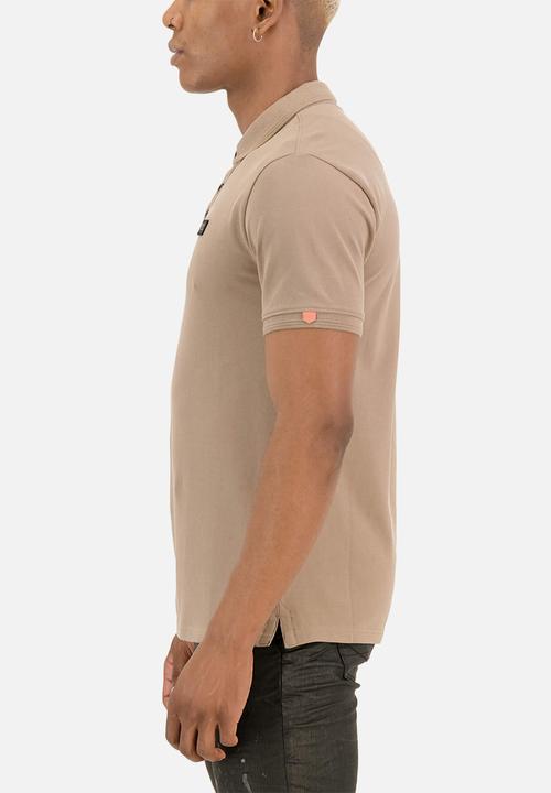 S.P.C.C - Diallo signature slimline fit polos - sandstone