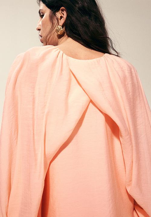 H&M - Voluminous blouse - peach pink 