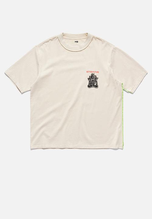 H&M - Printed T-shirt - light beige