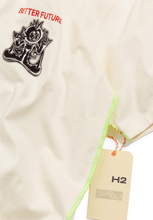 H&M - Printed T-shirt - light beige