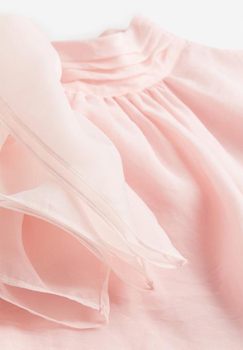 H&M - Appliquéd blouse - light pink