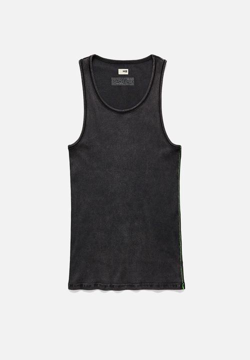 H&M - Ribbed vest top - black