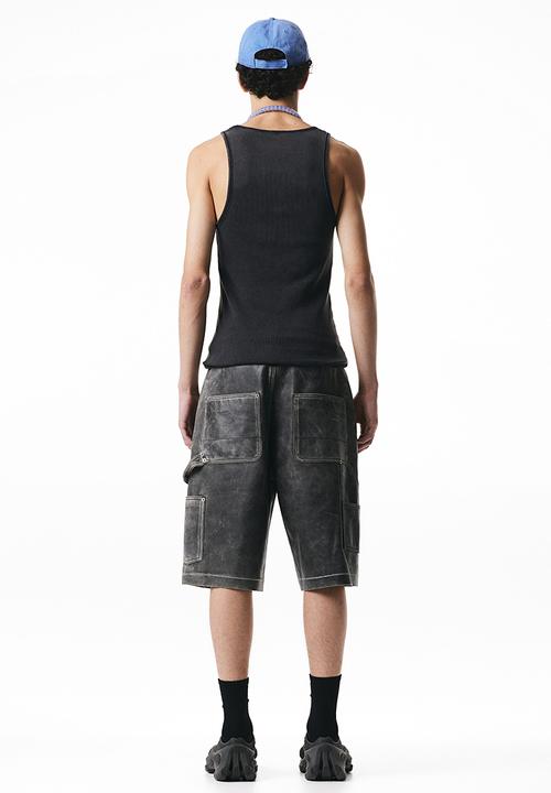 H&M - Ribbed vest top - black