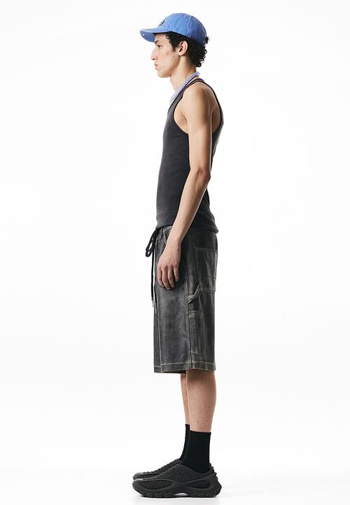 H&M - Ribbed vest top - black