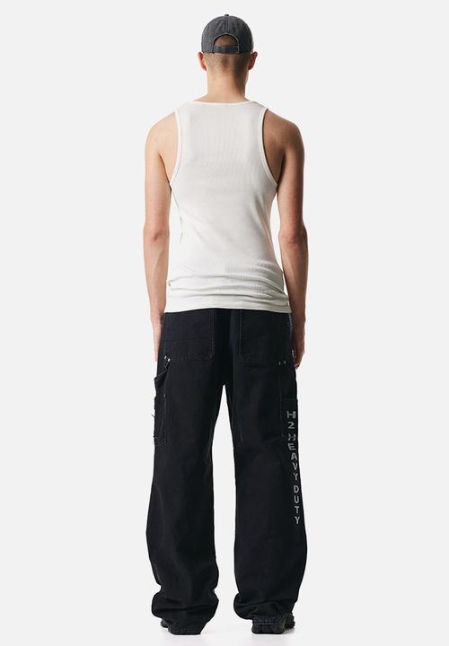 H&M - Ribbed vest top - cream